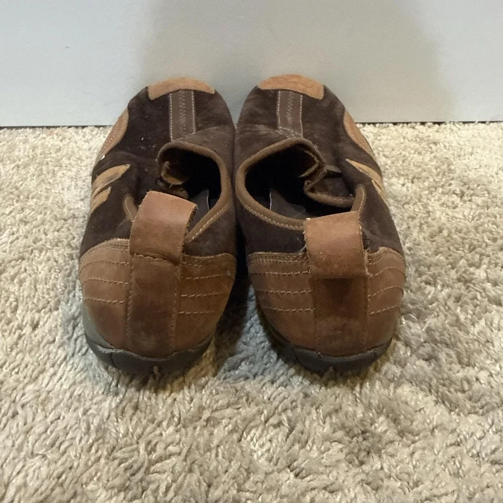 Merrell Barrado Shoes Womens Size 10 Brown Leather Zip Casual Comfort Sneakers